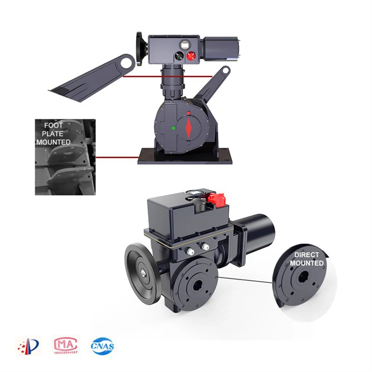 Connection Dimension Custom Part-turn Electric Actuator